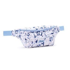 REEBOK Women's Rylan Quilted Puffer Fanny Pack Large Crossbody Bag, Blue Marble